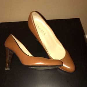 Ralph Lauren Heels leather sz 7.5, 3.5” heels
